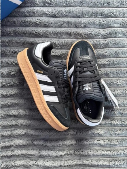 adidas samba xlg off white black gum noir et blanc - 38