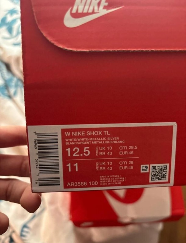 Nike Shox TL White metallic silver taille 45 2