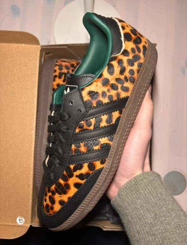 adidas samba og black green leopard taille 40