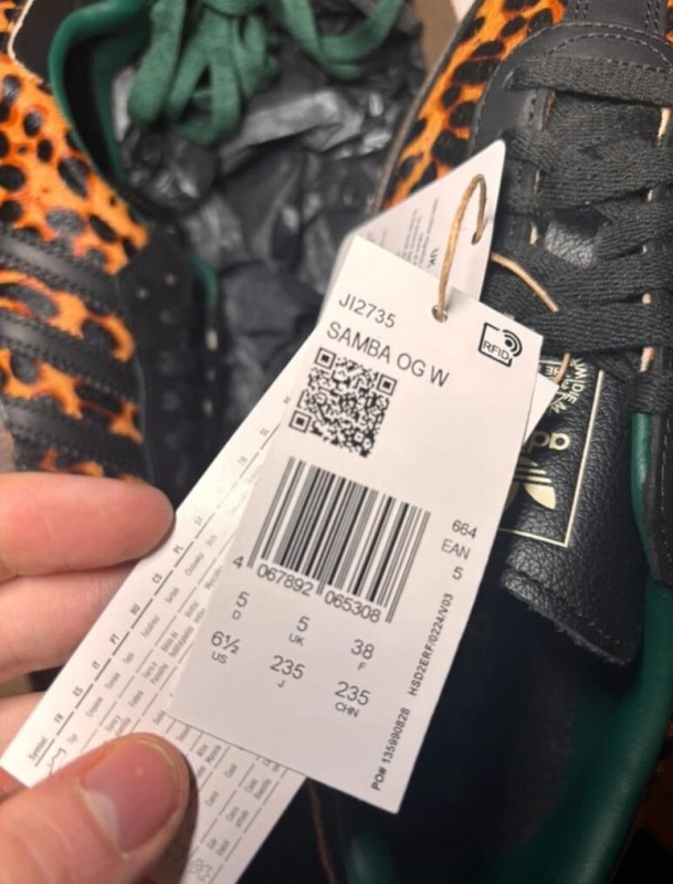 adidas samba OG black leopard taille 38 2