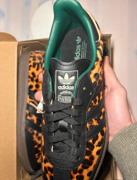 adidas samba black green leopard taille 40 2/3