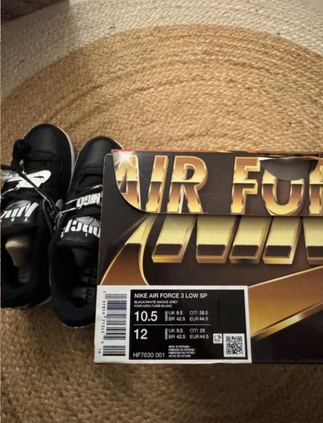 Nike Air Force 3 Black - Taille 44,5