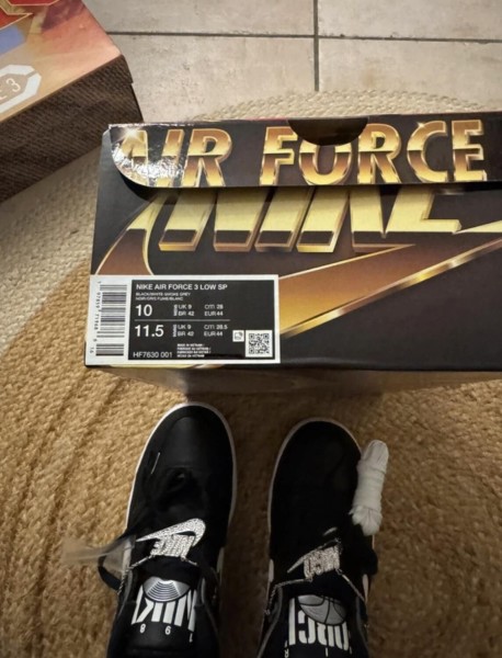 Nike Air Force 3 Black - Taille 44