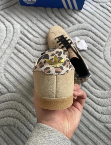 adidas gazelle indoor leopard cream beige - 38,5