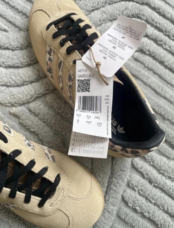 adidas gazelle indoor leopard cream beige - 38,5 2