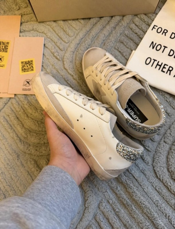 Golden Goose superstar beige argenté gris - taille 38 2
