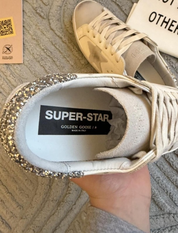 Golden Goose superstar beige argenté gris - taille 38 2