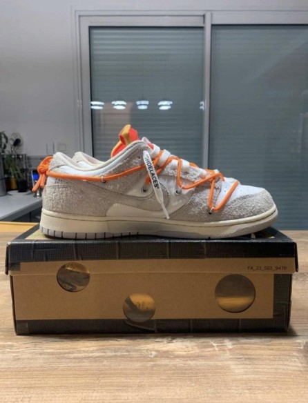 Nike Dunk Low Off White lot 31/50 taille 45,5 homme
