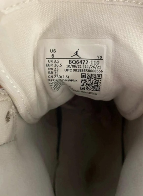 Air Jordan 1 Mid blanche taille 36,5 EU 2