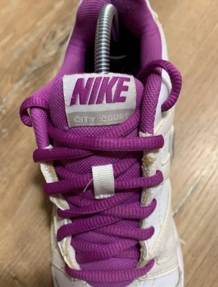 Nike city court vintage blanche et violette taille 38,5 femme