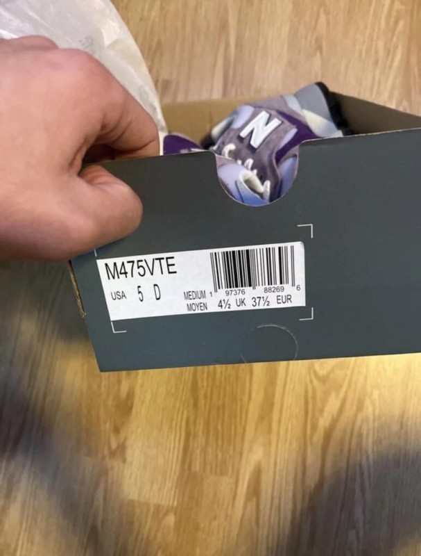 New balance 475 neuve mauve rose beige 2
