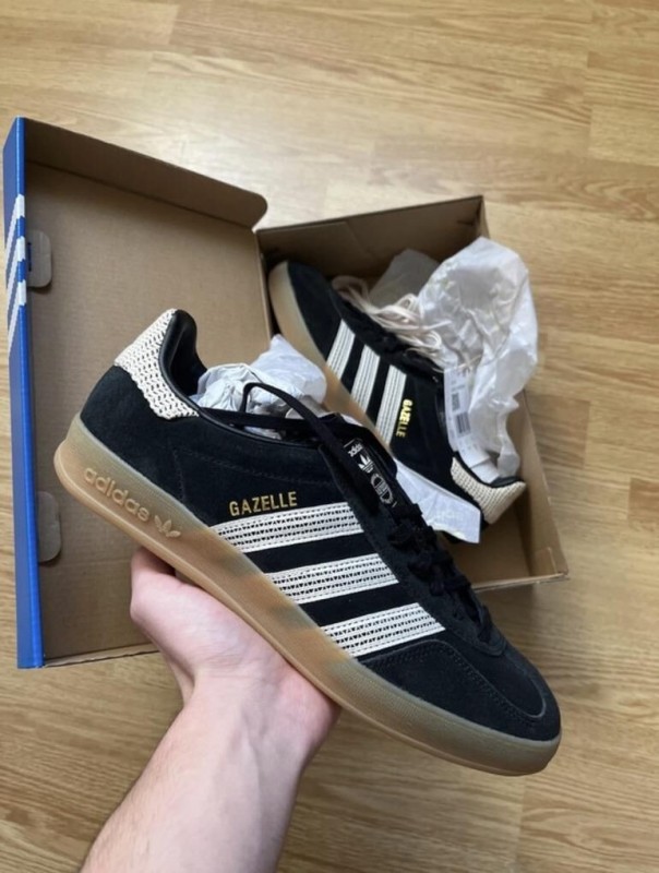 adidas gazelle indoor core noir wonder blanc