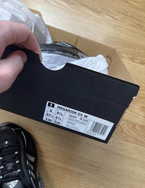 adidas shox megaride black core noir
