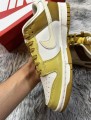 Nike dunk low retro bronzine coconut milk cream yellow