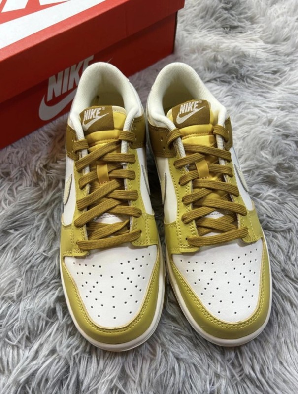 Nike dunk low retro bronzine coconut milk cream yellow 2