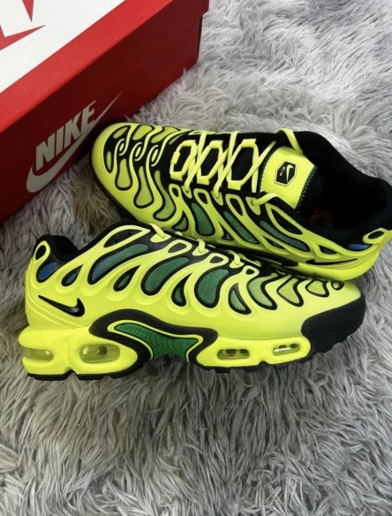 Air Max plus TN drift jaune citron clair vert et noir