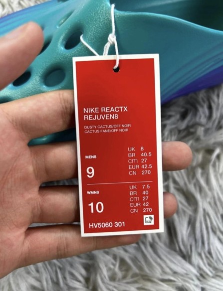 Nike ReactX rejuven8 bleu dusty cactus persian violet off black aqua beach