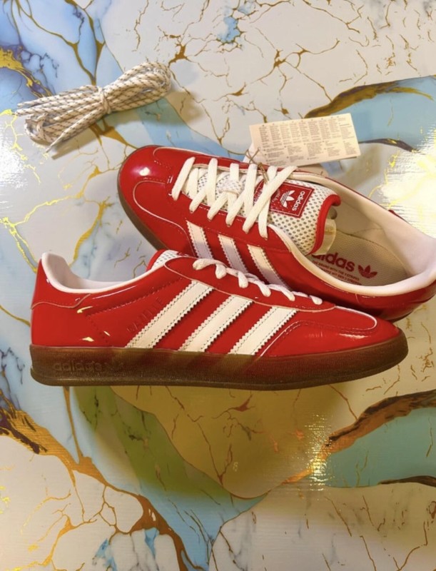 adidas gazelle red scarlet off white rouge vernis patent brillant TIKTOK - 40 2