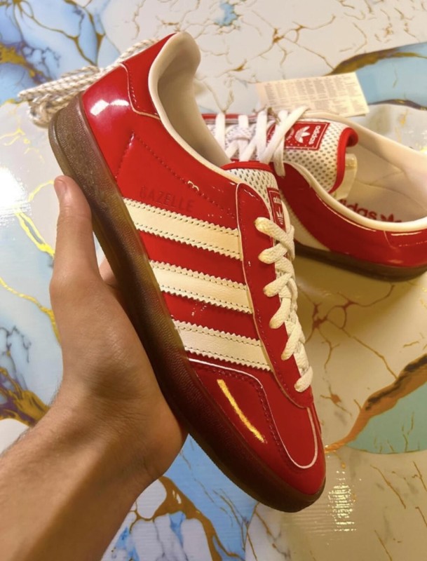 adidas gazelle red scarlet off white rouge vernis patent brillant TIKTOK - 40 2