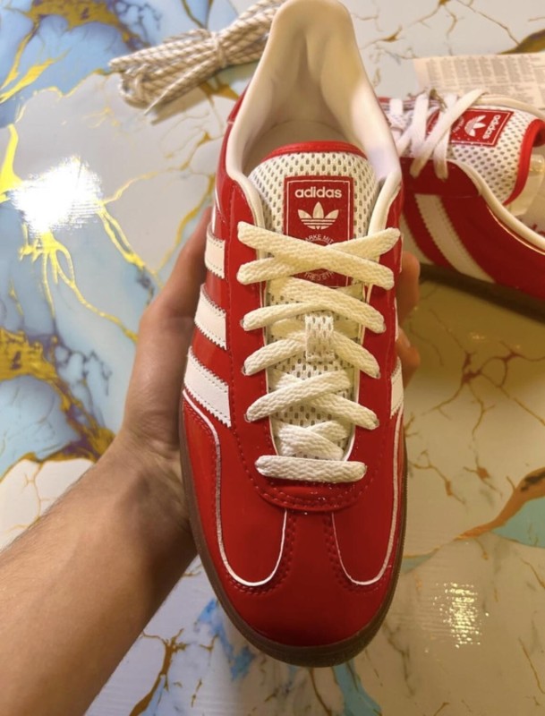 adidas gazelle red scarlet off white rouge vernis patent brillant TIKTOK - 40 2