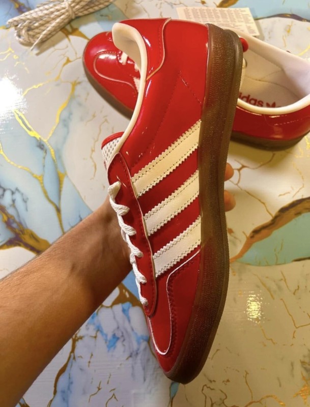 adidas gazelle red scarlet off white rouge vernis patent brillant TIKTOK - 40 2