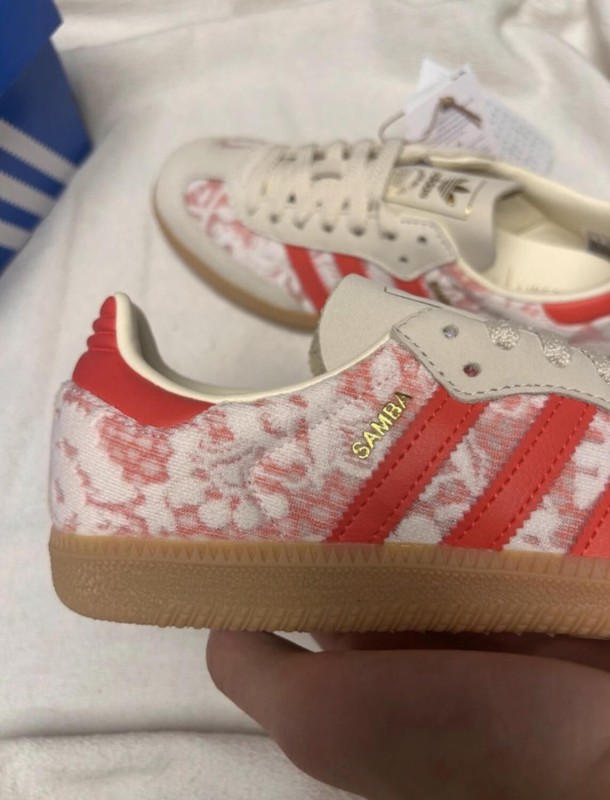 adidas samba liberty london pink red better scarlet white cream 2
