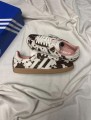 adidas samba og cow print off white brown