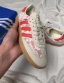adidas samba liberty london pink red better scarlet white cream