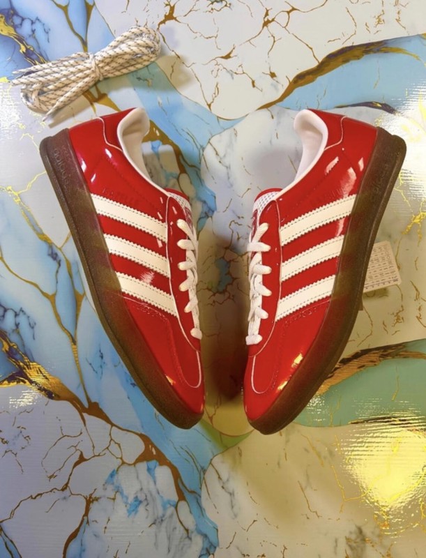 adidas gazelle red scarlet off white rouge vernis patent brillant TIKTOK - 40 2