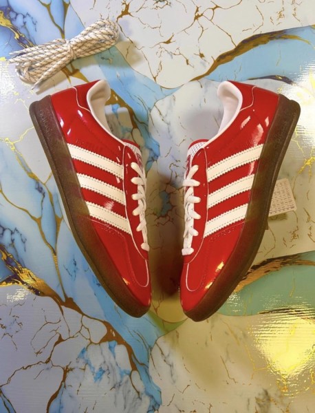 adidas gazelle red scarlet off white rouge vernis patent brillant TIKTOK - 40