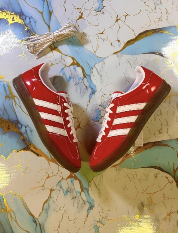 adidas gazelle red scarlet off white rouge vernis patent brillant TIKTOK - 40 2
