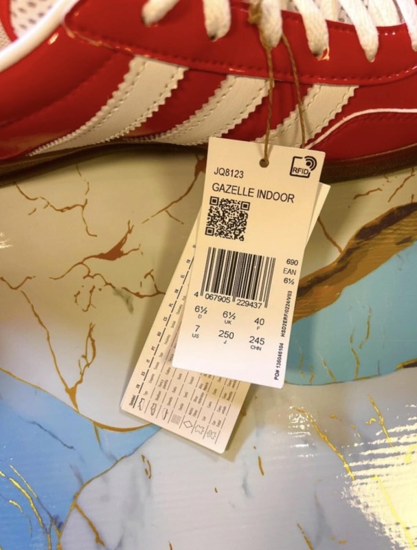 adidas gazelle red scarlet off white rouge vernis patent brillant TIKTOK - 40 2
