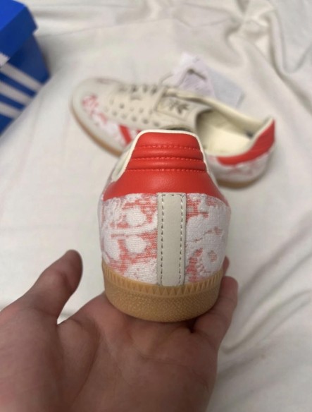 adidas samba liberty london pink red better scarlet white cream
