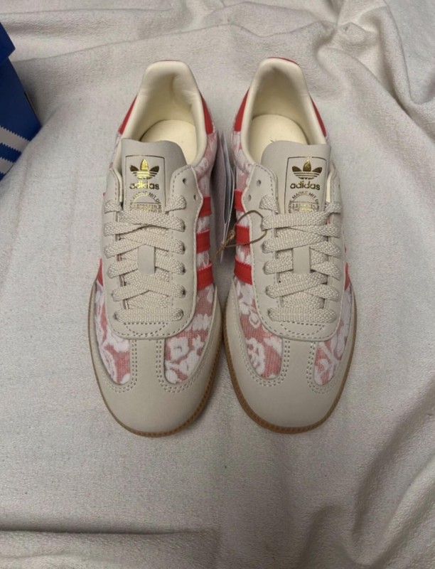 adidas samba liberty london pink red better scarlet white cream 2