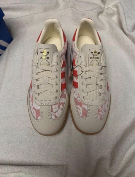 adidas samba liberty london pink red better scarlet white cream