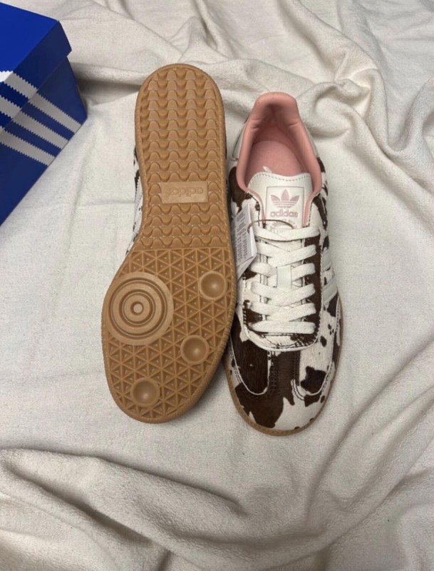 adidas samba og cow print off white brown 2