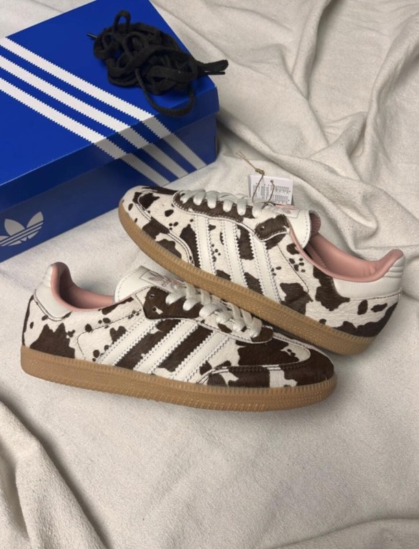 adidas samba og cow print off white brown 2