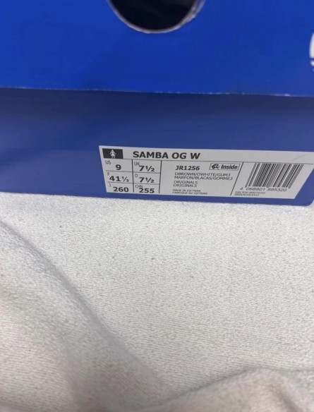 adidas samba og cow print off white brown