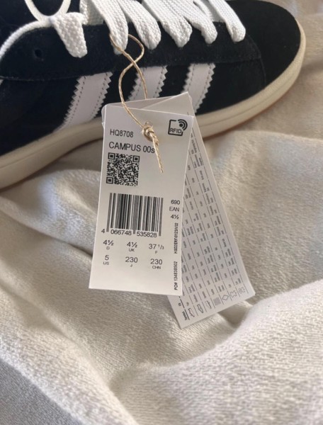 adidas campus 00s core black cream off white