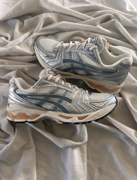 Asics kayano 14 white bouleaux argent pur or sarcelle orange Birch oak