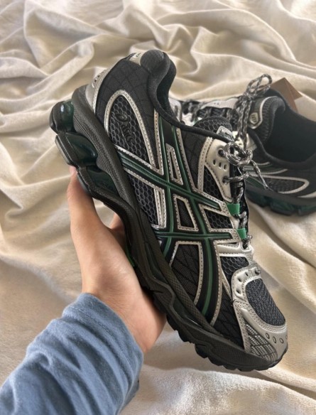 Asics gel nimbus 10.1 obsidian grey green brasil black silver