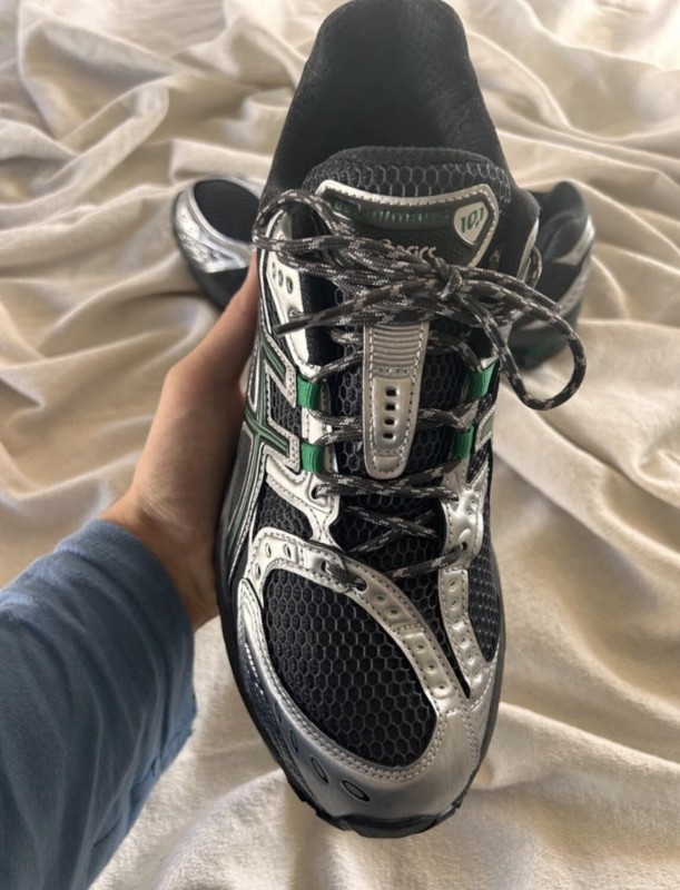 Asics gel nimbus 10.1 obsidian grey green brasil black silver 2