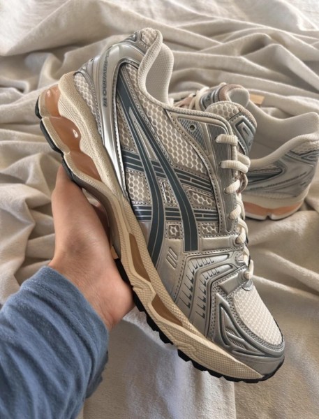 Asics kayano 14 white bouleaux argent pur or sarcelle orange Birch oak