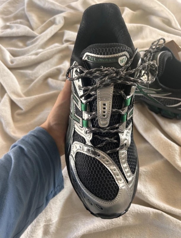 Asics gel nimbus 10.1 obsidian grey green brasil black silver 2
