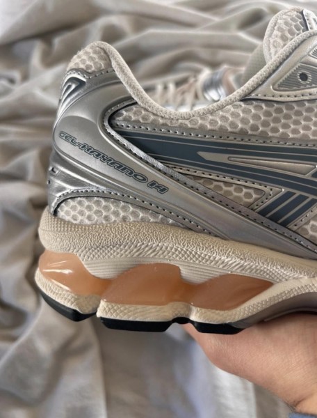 Asics kayano 14 white bouleaux argent pur or sarcelle orange Birch oak
