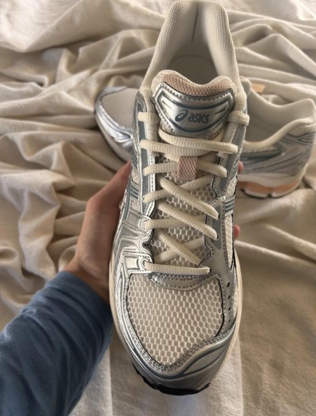 Asics kayano 14 white bouleaux argent pur or sarcelle orange Birch oak
