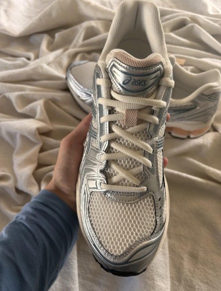 Asics kayano 14 white bouleaux argent pur or sarcelle orange Birch oak