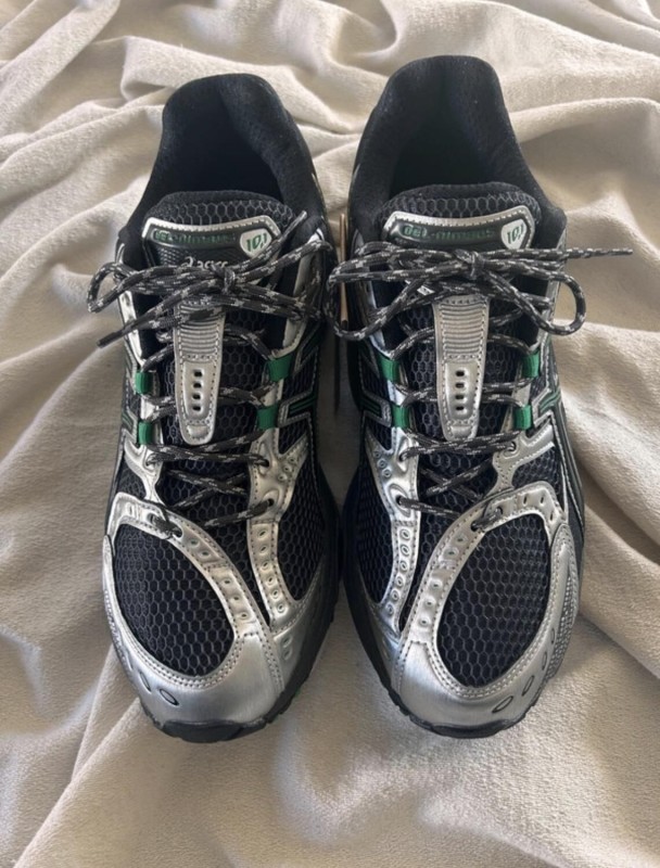 Asics gel nimbus 10.1 obsidian grey green brasil black silver 2