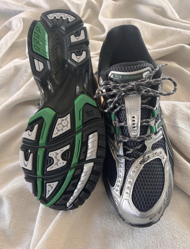 Asics gel nimbus 10.1 obsidian grey green brasil black silver 2