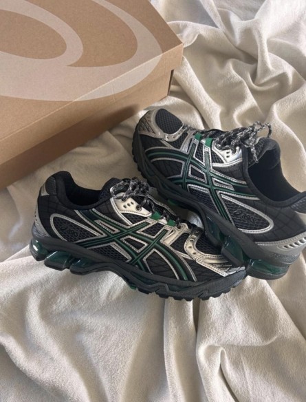 Asics gel nimbus 10.1 obsidian grey green brasil black silver